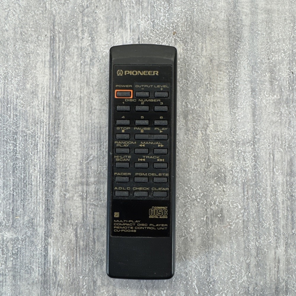 GENUINE PIONEER CU-PD048 MULTI-PLAY CD PLAYER REMOTE - PD-M455 PD-M603 PD-M551
